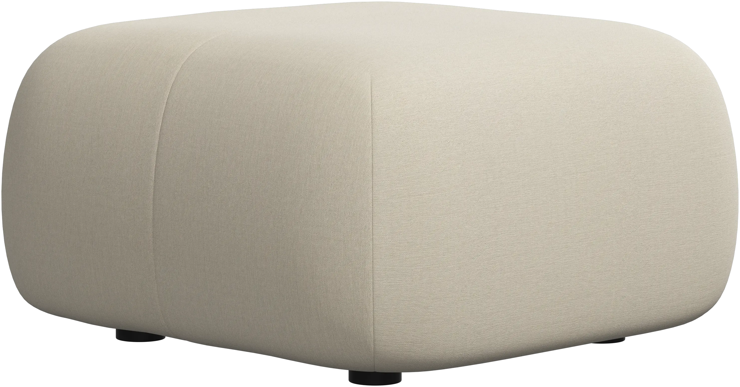 【送料込】BoConcept フット大きめスツール 高級 オットマン ベージュ デザイナーアームチェア | フットスツール＆オットマン - ファブリック
